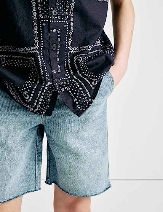 Pure Cotton Patterned Shirt (2-8 Yrs)