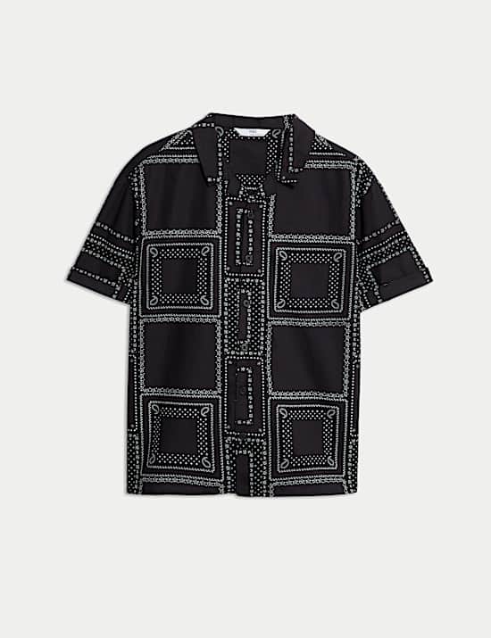 Pure Cotton Patterned Shirt (2-8 Yrs)