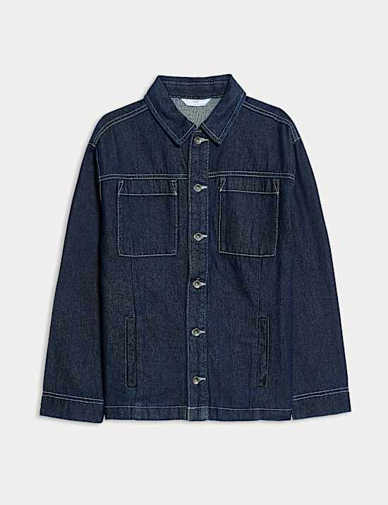 Pure Cotton Denim Shirt (6-16 Yrs)
