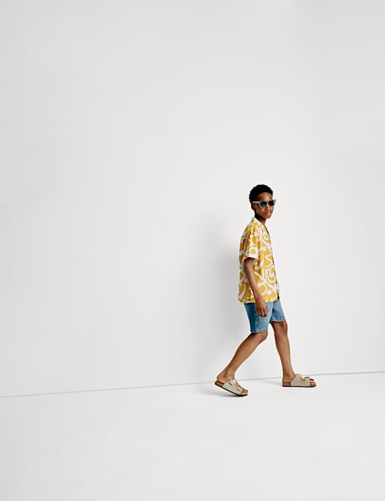 Pure Cotton Abstract Print Shirt (6-16 Yrs)