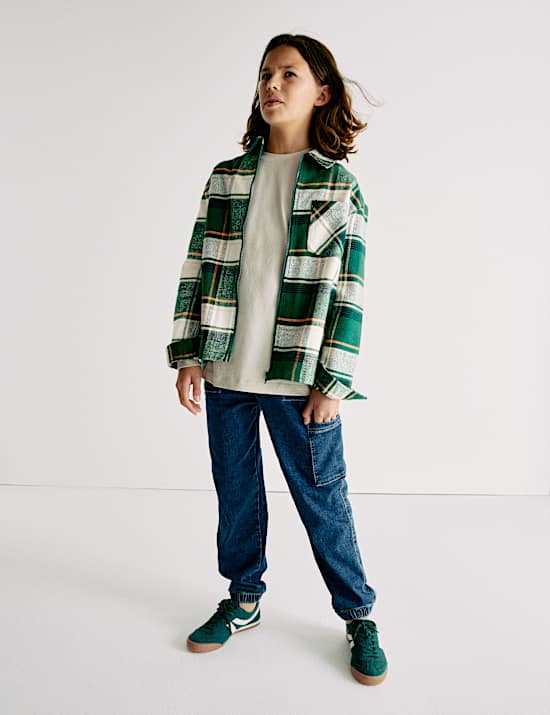 Pure Cotton Check Shirt (6-16 Yrs)