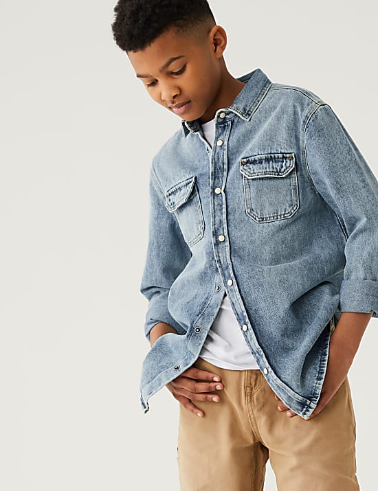 2pc Pure Cotton Shirt with T-Shirt