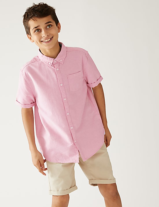 Pure Cotton Plain Shirt