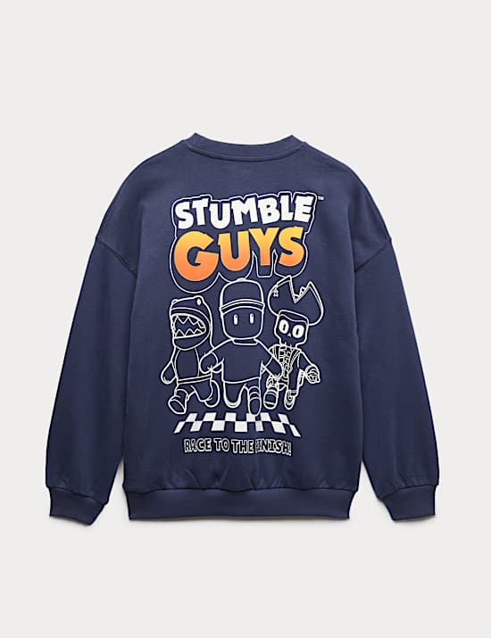 Cotton Rich Stumble Guys&trade; Graphic Sweatshirt (6-16 Yrs)