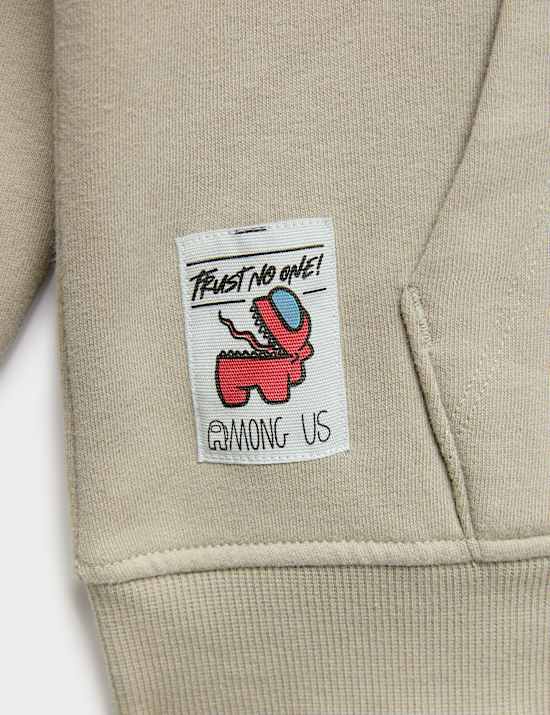 Sweat en coton &agrave; capuche et motif Among Us&trade; (du 6 au 16 ans)