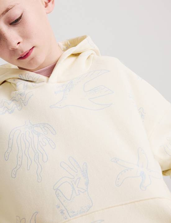 Cotton Rich Patterned Hoodie (6-16 Yrs)