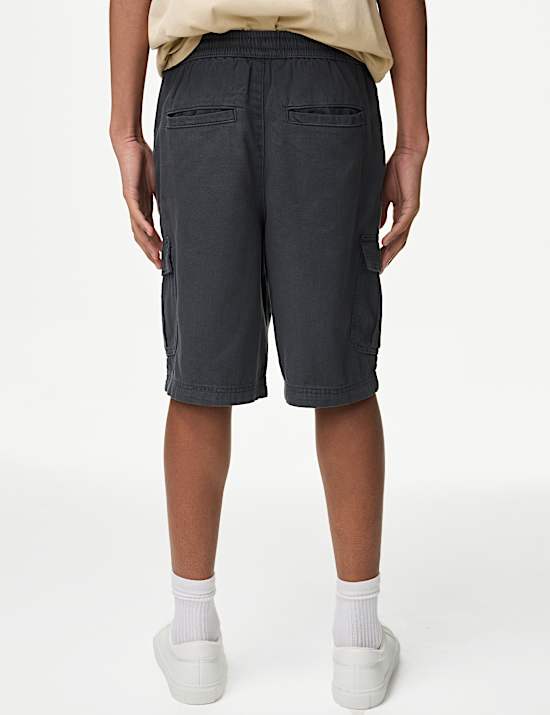 Pantal&oacute;n corto cargo 100% algod&oacute;n (6-16 a&ntilde;os)