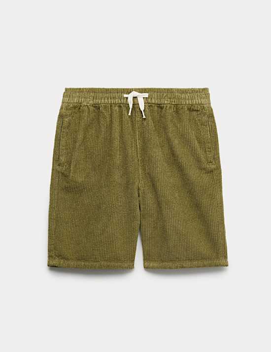 Pure Cotton Corduroy Shorts (6-16 Yrs)