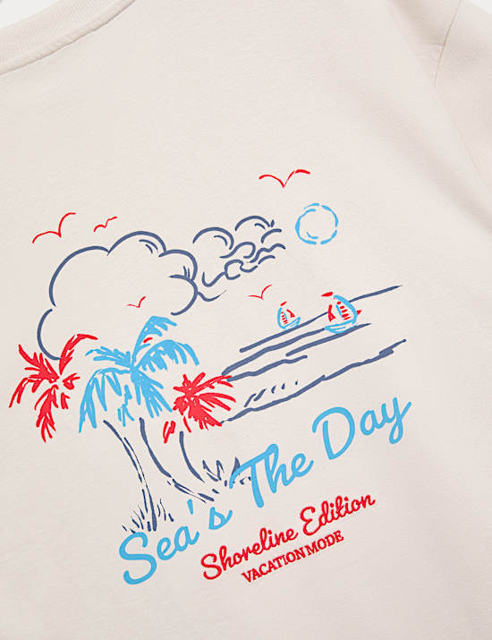 Pure Cotton Graphic T-Shirt (6-16 Yrs)