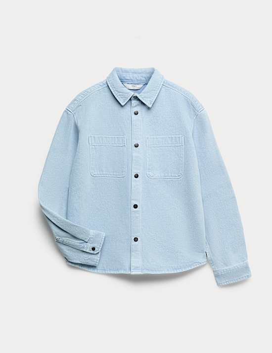 Pure Cotton Denim Shirt (6-16 Yrs)