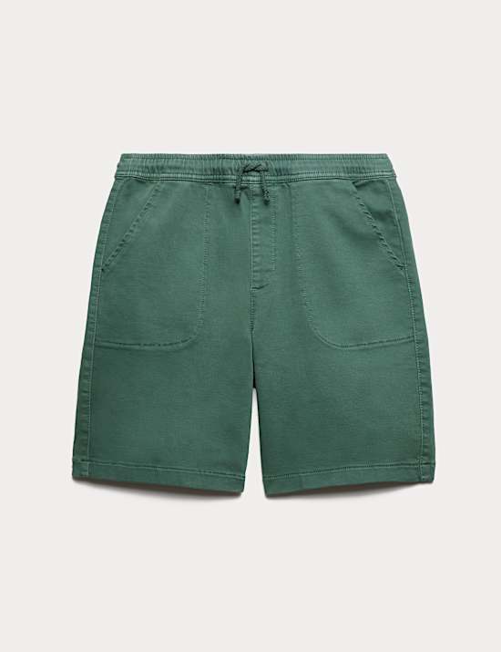 Cotton Rich Garment Dyed Shorts (6-16 Yrs)