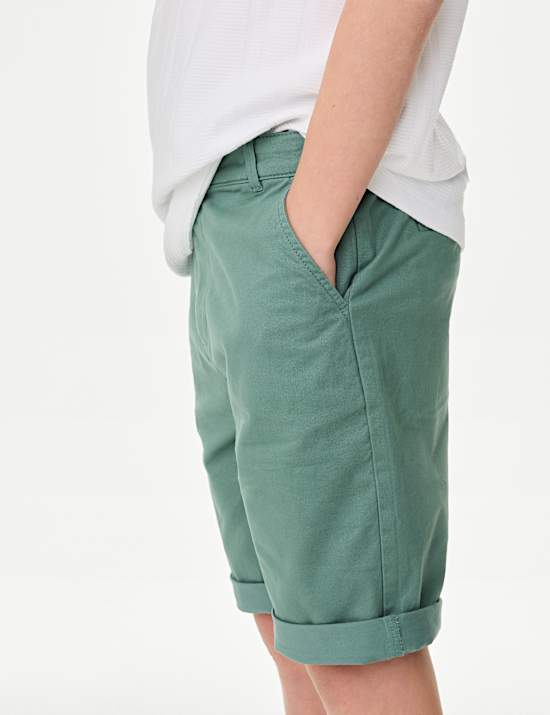 Chinoshorts mit hohem Baumwollanteil (6&ndash;16 J.)