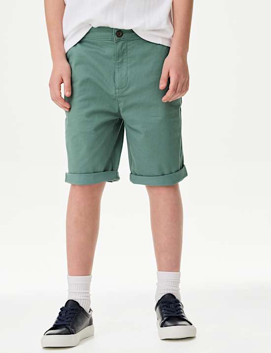 Chinoshorts mit hohem Baumwollanteil (6&ndash;16 J.)