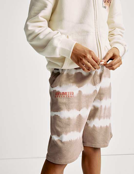 Pure Cotton Tie Dye Shorts (6 - 16 Yrs)