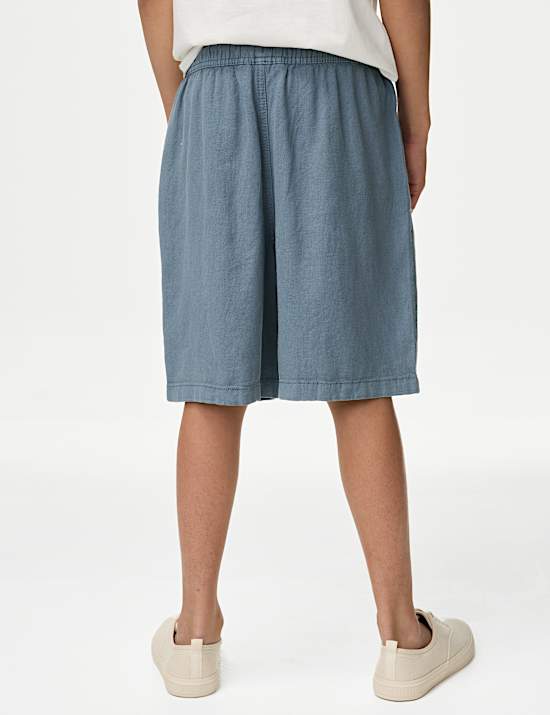 Pantalones cortos de lino (2-16 años)