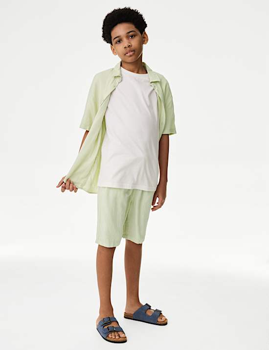 Linen Rich Shorts (2-16 Yrs)