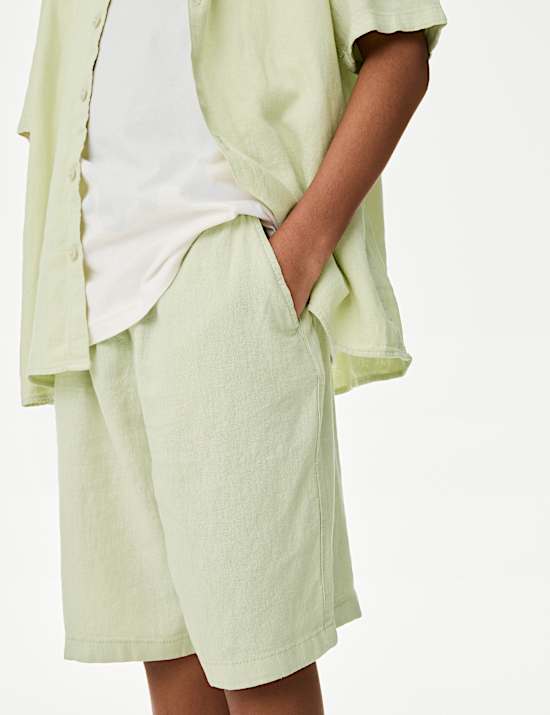 Linen Rich Shorts (2-16 Yrs)