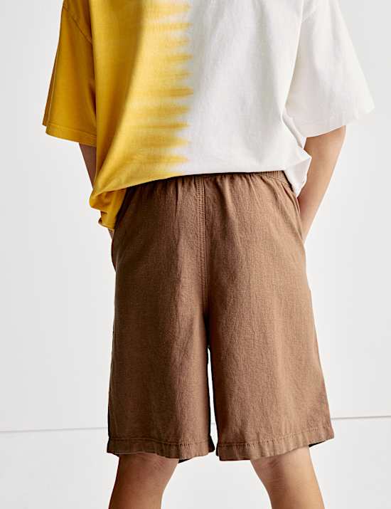 Linen Rich Shorts (2-16 Yrs)