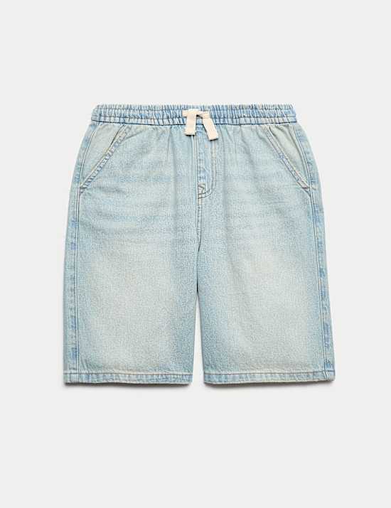 Pantalones cortos en denim de algod&oacute;n (2-16 a&ntilde;os)