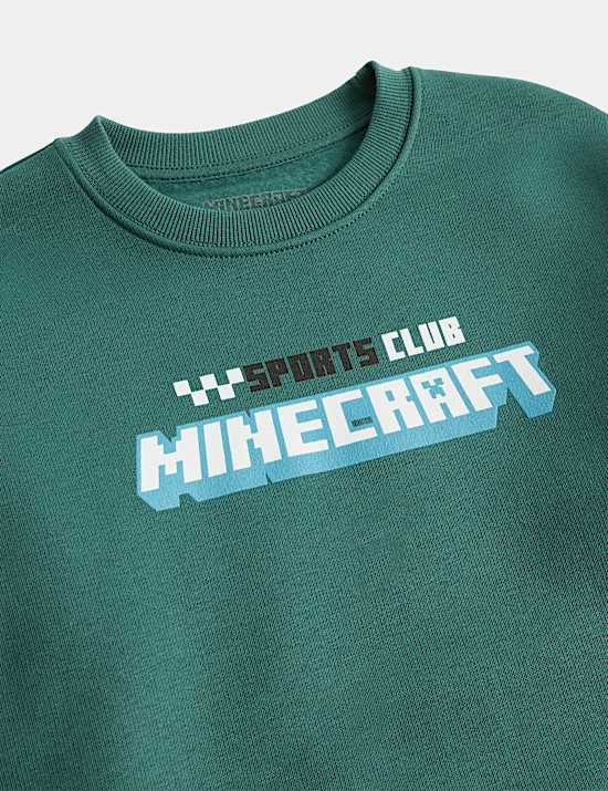 Cotton Rich Minecraft&trade; Graphic Sweatshirt (6-16 Yrs)