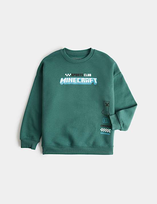 Cotton Rich Minecraft&trade; Graphic Sweatshirt (6-16 Yrs)