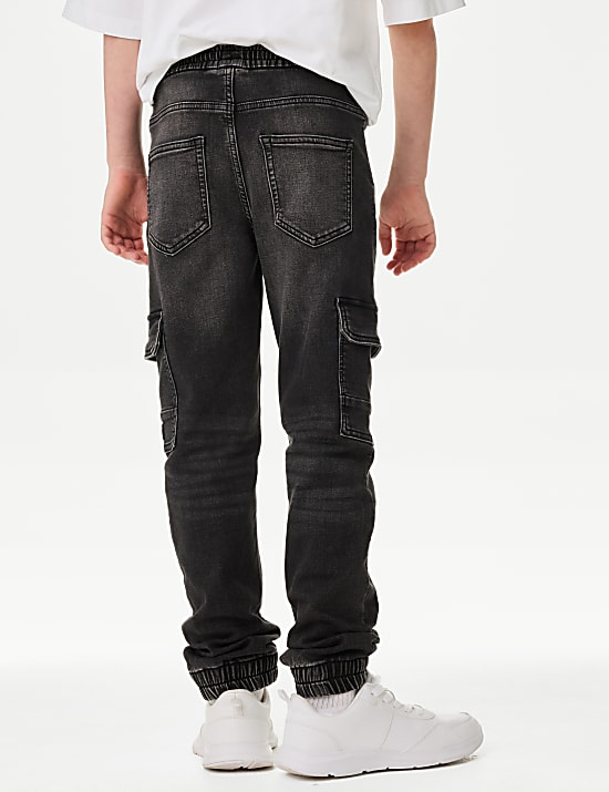 Relaxed Denim Cargo Jeans (6-16 Yrs)
