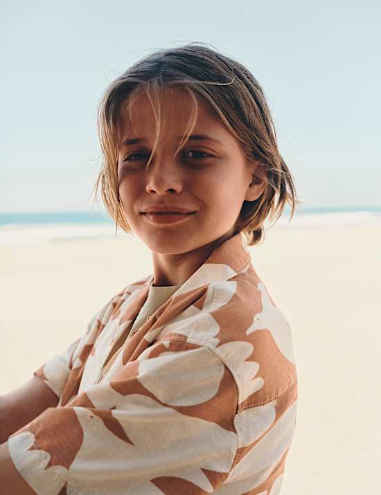 Pure Cotton Printed Shirt (6-16 Yrs)