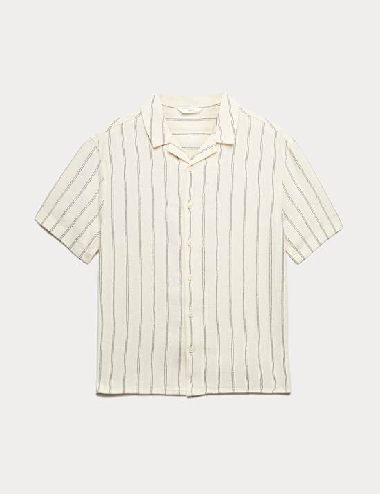 Linen Rich Striped Shirt (6-16 Yrs)