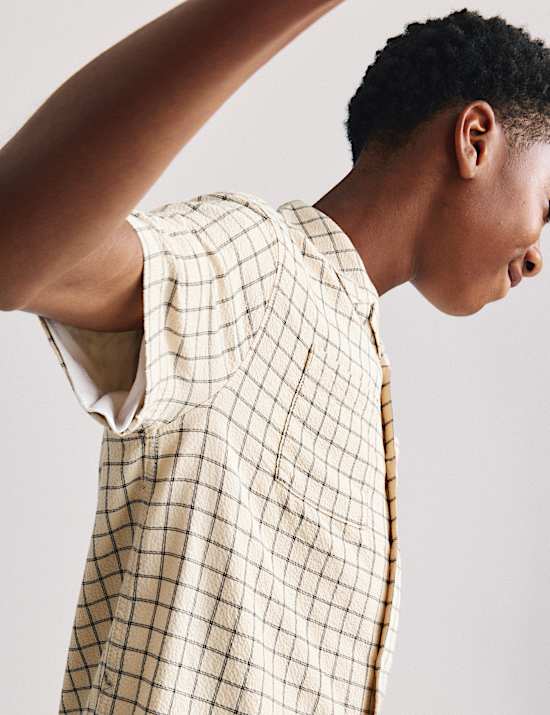 Cotton Rich Micro Check Shirt (6-16 Yrs)