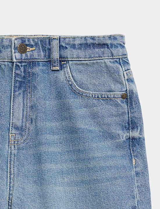 Jean coupe barrel 100 % coton (du 6 au 16 ans)