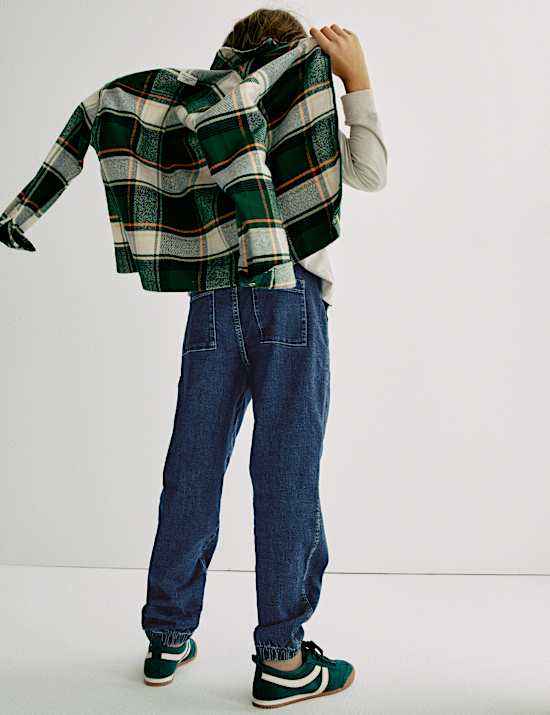 Jean en coton denim à cordon (du 6 au 16 ans)