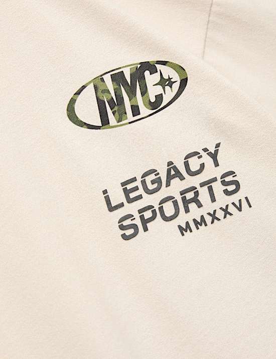 3pk Pure Cotton Athletic Slogan T-Shirts (6-16 Yrs)