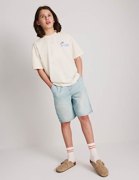 Pure Cotton Graphic T-Shirt (6-16 Yrs)