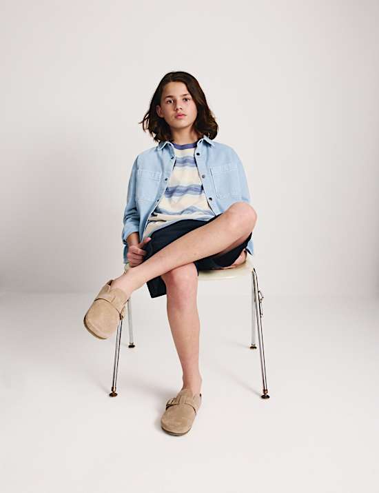 Pure Cotton Striped New Legacy T-Shirt (6-16 Yrs)