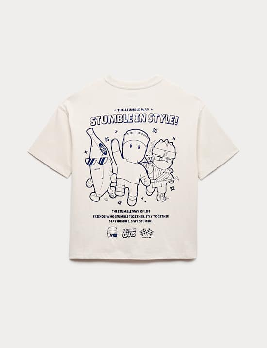 Pure Cotton Stumble Guys&trade; Graphic T-Shirt (6-16 Yrs)