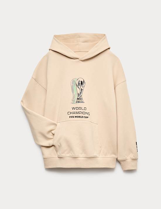 Cotton Rich FIFA&trade; World Cup Graphic Hoodie (2-16 Yrs)