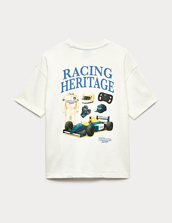 T-shirt 100 % coton &agrave; motif Williams Racing (du 6 au 16 ans)