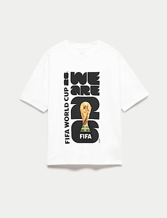 T-shirt 100 % coton &agrave; motif FIFA World Cup 26&trade; (du 2 au 16 ans)