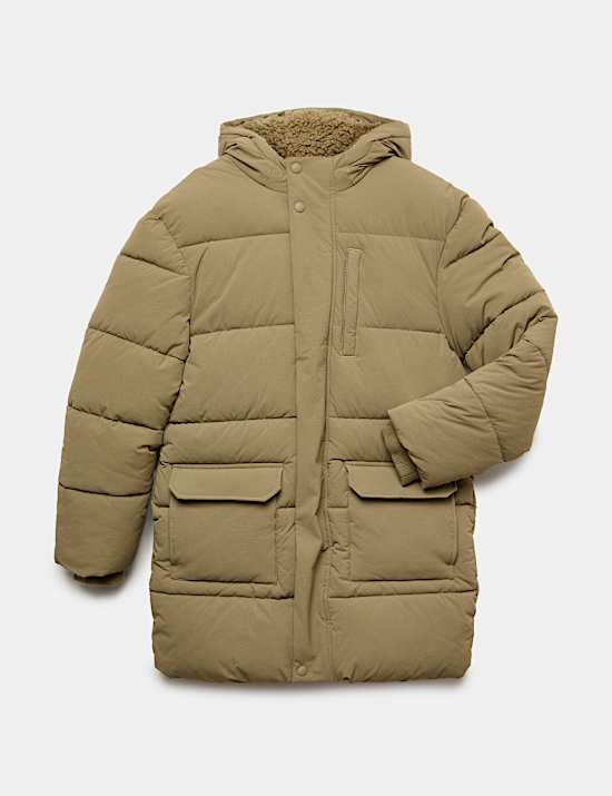 Stormwear Hooded Padded Longline Coat