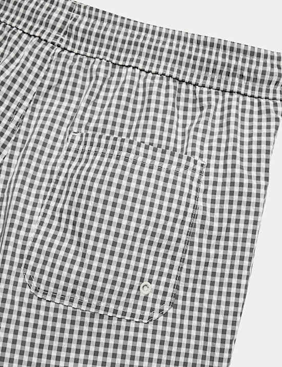 Zwembroek met ruitjespatroon (6-16 jaar)