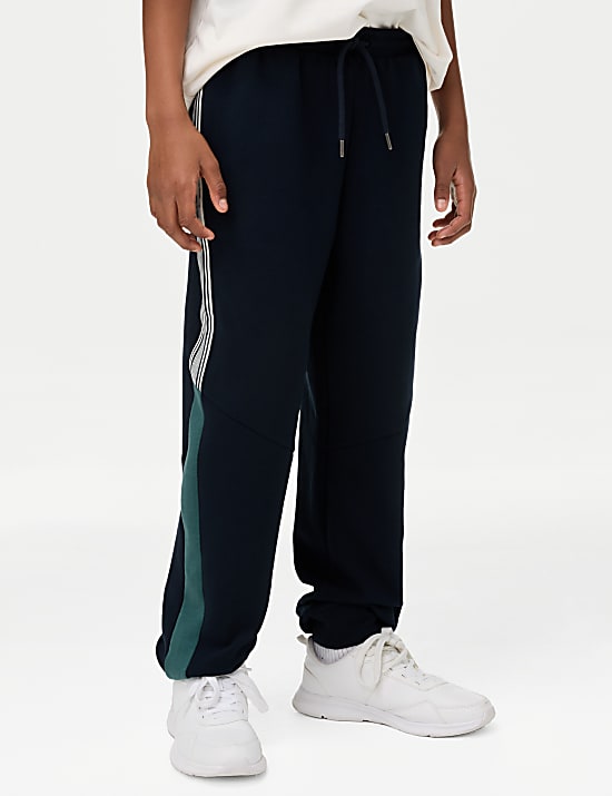Cotton Rich Stripe Panel Joggers (6-16 Yrs)