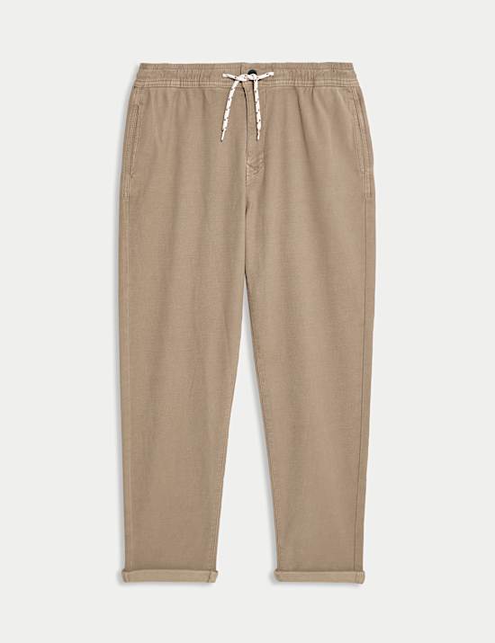 Relaxed Cotton Rich Skater Chinos