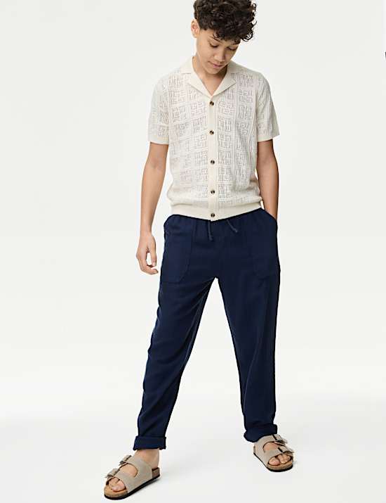 Linen Rich Trousers (6-16 Yrs)