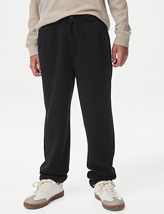 Cotton Blend Pique Trousers (6-16 Yrs)