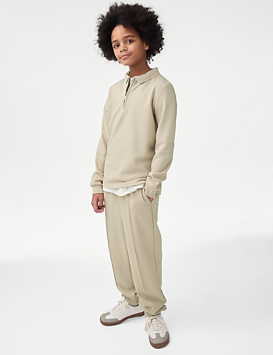 Kalhoty s n&aacute;plety z bavlněn&eacute; směsi (6&ndash;16 let)