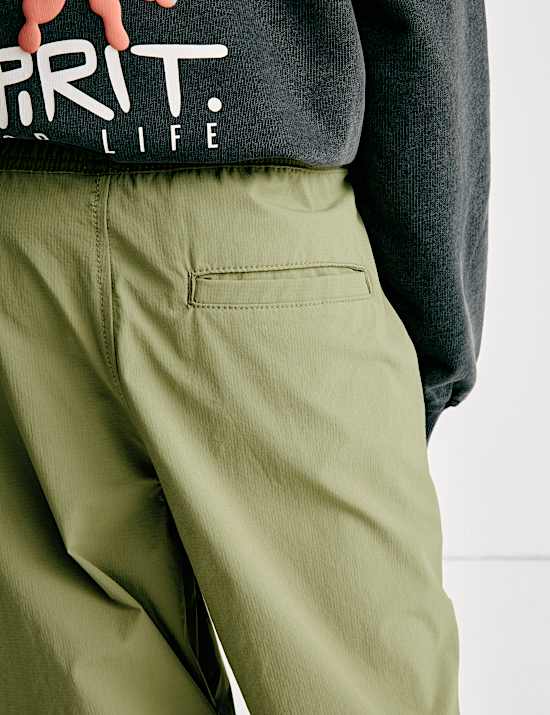 Elasticated Waist Cargo Trousers (6-16 Yrs)