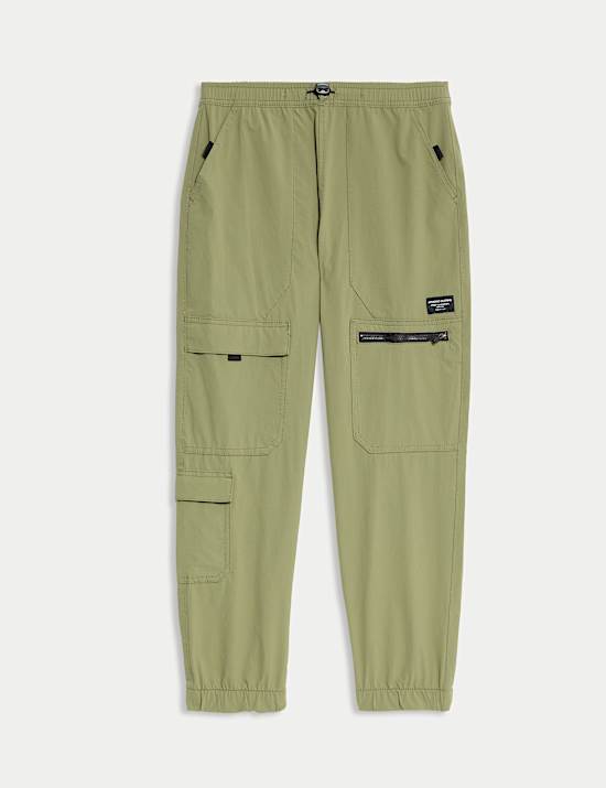 Elasticated Waist Cargo Trousers (6-16 Yrs)