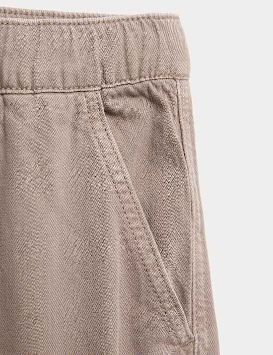 Pure Cotton Woven Cargo Trousers (6-16 Yrs)