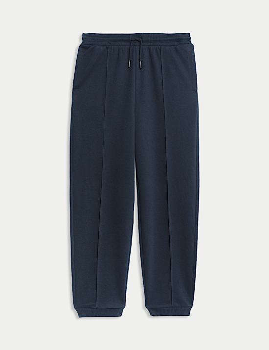 Cotton Blend Pique Joggers (6-16 Yrs)