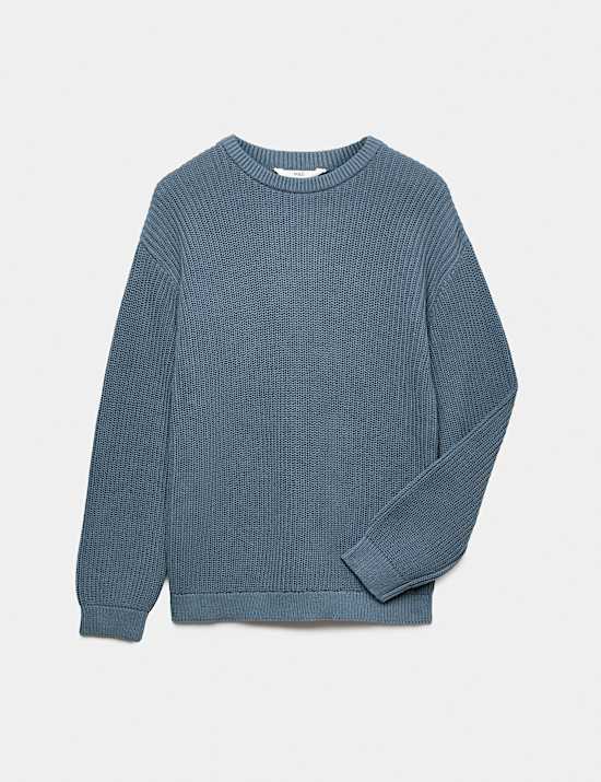 Pure Cotton Knitted Jumper (6-16 Yrs)